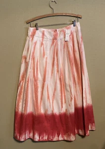 Anthropologie Ansley Tie-Dye Wrap Midi High Waist Wrap Skirt Size M New Pink - Picture 1 of 4