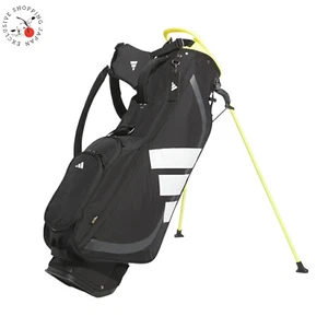 Adidas Golf Carry Stand Bag Adizero Lightweight 7.5 x 47" 2025 Black/Pure Sulfur - Picture 1 of 5