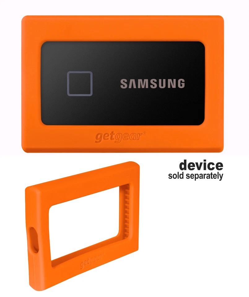 Silicone Bumper for Samsung T7, T7 Touch Portable SSD - 1TB, 2TB, 500GB, USB 3.2 - Image 1 of 1