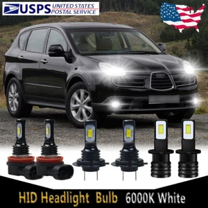 For Subaru B9 Tribeca 2006-2007 LED Headlight Bulb High Low Beam + Fog Light HKB - Picture 1 of 12
