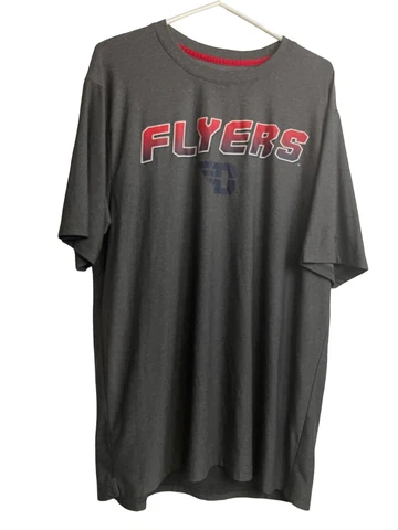 University Dayton Flyers T Shirt Mens XL Gray Short Sleeve Cover