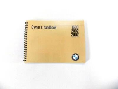 1970 BMW 2002 owners manual 1600 Owners Handbook new factory reprint 1971 1974 - - Image 1 of 4