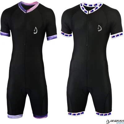 Nuevo Traje de Ciclismo para Hombres Ciclismo de Carretera MTB Acolchado Bicicleta Jersey Corto Una Pieza Foto 1 de 2