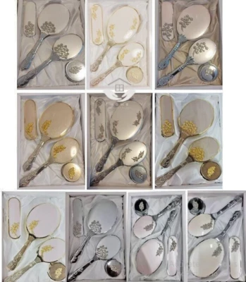 VANITY Atemberaubende Hand Make-up Kosmetikspiegel Kamm Haarbürste Set Hand Gesicht Geschenk