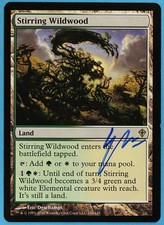 Stirring Wildwood Worldwake NM Land Rare Artist Signed CARD (s4384) ABUGames