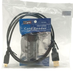 Vidpro SD/SDHC Card Reader With USB Shielded High Speed Cable - New - Picture 1 of 4