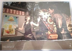 Final Fantasy XV Paper Luncheon Mat Gladiolus Iris Square Enix Cafe Game FFXV JP - Picture 1 of 1