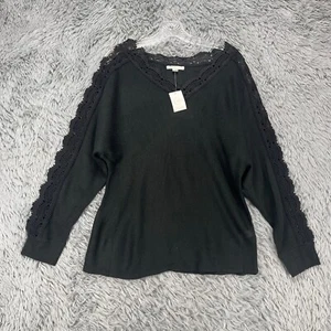 Suéter Pullover Cato Nuevo con Etiquetas Para Mujer L Negro Crochet Capricho Hada Boho Bruja - Imagen 1 de 11