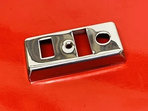 VESPA 50 SPECIAL 1975 TO 1983 POLISHED STAINLESS STEEL HORN LIGHT SWITCH COVER - Picture 1 of 4