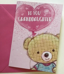 NEW GRANDDAUGHTER BIRTHDAY CARD “TO YOU GRANDDAUGHTER” (FREE POST) - Picture 1 of 3