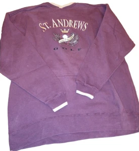 Saint Andrews Golf Viola XL di Great AMERICAN Laghi e Legni 75% Cotone Vintage - Foto 1 di 5