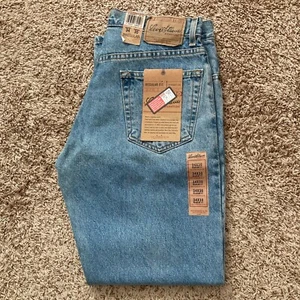 Pantalones de mezclilla Levi Strauss Signature relajados para hombre azul 34x30 nuevos con etiquetas sin existencias - Imagen 1 de 16