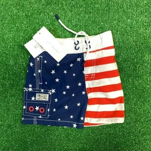 NWT Toddler Polo Ralph Lauren American Flag Short | Sz 9M - Picture 1 of 2