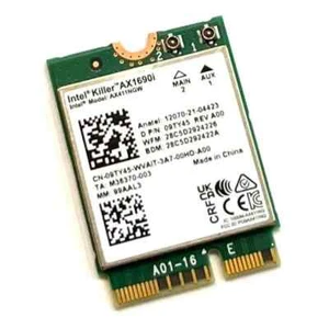 Dell Killer1690i 09TY45 Intel AX411NGW vPro WiFi6e Wireless Card NGFF M.2 CNV... - Picture 1 of 3