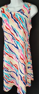 GIRLS plus SIZE 14 16 ** NEON PRINT SUN DRESS SUMMER CLOTHING - NEW - Picture 1 of 2