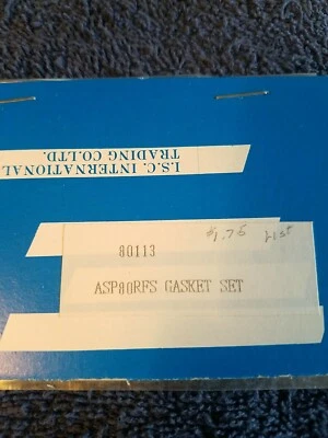 A.S.P.  80 RFS GASKET SET. RC AIRPLANE - Image 1 of 2