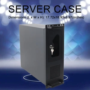 4U Servergehäuse Rack-Gehäuse Rackmount Rack Server PC-Gehäuse Desktop Gehäuse - Bild 1 von 12