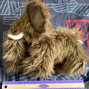 12” Aurora Long Hair Elephant Woolly Mammoth Stuffy Animal Plush Cuddly Soft toy - Picture 1 of 6