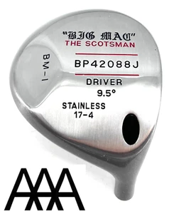 Big Mac The Scotsman 9.5* SOLO CABEZA DE CONDUCTOR Componente BM-1 Acero Inoxidable 17-4 .335 - Imagen 1 de 3