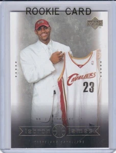 LEBRON JAMES ROOKIE CARD 2003 Upper Deck #1 DRAFT PICK JERSEY Cavs Basketball RC - Picture 1 of 2