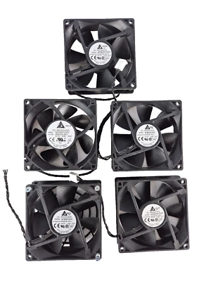 5er SET Delta Lüfter, cooling fan AFB0912VH, 4-Pin, 90 x 90 x 25 mm, 12 V - Bild 1 von 4