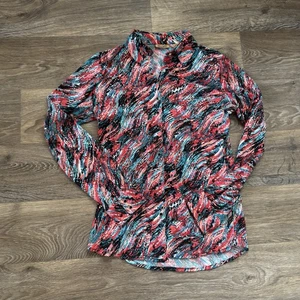 Wrangler Women’s Western Snap Shirt – Small – Sequin Long Sleeve Blouse - Picture 1 of 7