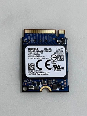 KIOXIA(Toshiba) KBG40ZNS1T02 1TB SSD NVMe M.2 2230 PCIe 3.0 x 4 For Steam Deck - Image 1 of 4