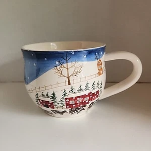 Vintage Bath and Body Works Holiday 1998 große Weihnachten Kaffee/Suppentasse - Bild 1 von 7