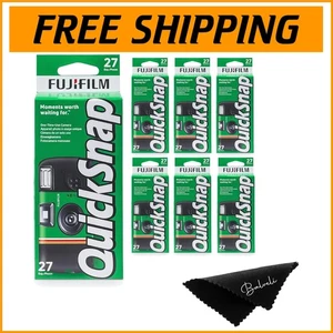 Compact Fuji Quicksnap Disposable Cameras 6 Pack - User-Friendly Photography - Picture 1 of 10