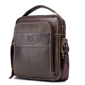 Herren-Schultertasche aus echtem Leder Kuriertasche Aktentasche Umhängetasche Handtasche Sa... - Bild 1 von 9