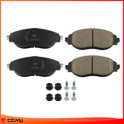 4X Front Ceramic Brake Pad for Volkswagen Arteon Tiguan 2019-2022 Audi Q3 - Image 1 of 4