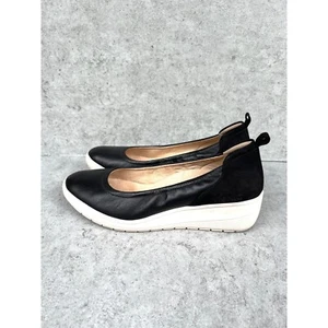 Vionic Black Ellery Jacey Women 8.5 Comfort Round Ballet Mary Jane Wedge Orthoti - Picture 1 of 7