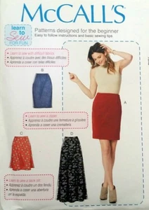 McCalls 587 7631 Damen Misses Röcke Bleistift Maxi XS S M L XL XXL Karriere Easy - Bild 1 von 10