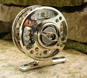 Rodmaker 247 BABY - DISC DRAG FLY FISHING REEL 0wt/2wt - Silver, Left Hand Wind - Picture 1 of 5