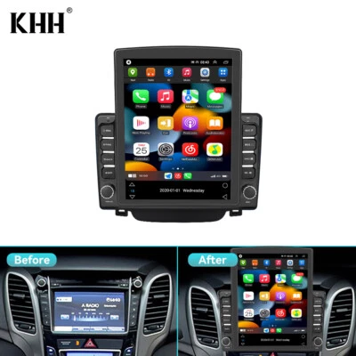 Für Hyundai i30 2012-2016 9'' Android 13 Autoradio Carplay GPS Navi WIFI 2+64G - Bild 1 von 4
