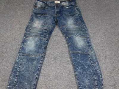 Akademiks Mens Jeans 38x30 straight blue Denim regular Jenius - Image 1 of 4