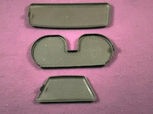 Used 2000 01 02 03 04 Dodge Dakota Rubber Cup Holder Coin Tray Insert Set Black - Picture 1 of 9