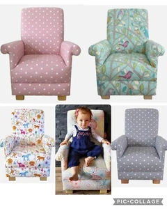 Clarke Fabric Children's Chairs Kids Armchairs Girls Boys Animals Bedroom Small - Picture 1 of 72