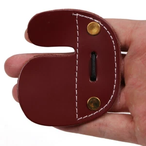 Archery Finger Hand Guard Tab Right Hand Leather Protector Gear Bow Shooting - Picture 1 of 5
