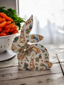 Wooden Easter bunny table top decor / Easter Shelf Sitter - Picture 1 of 2