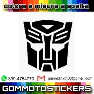 Adesivo logo TRANSFORMERS AUTOBOT misura e colore a scelta  - Picture 1 of 20