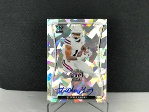 2020 Leaf Metal Draft Football STEPHEN GUIDRY CRACKED ICE 16/30 AUTO MISS ST. KW - Picture 1 of 3