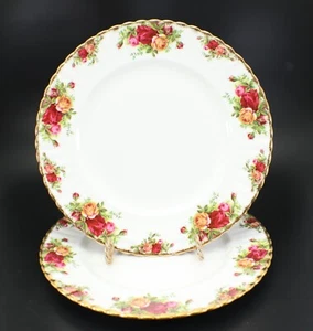 Royal Albert Old Country Roses DINNER PLATE 10.5" Set of 2 England Vintage o - Picture 1 of 11