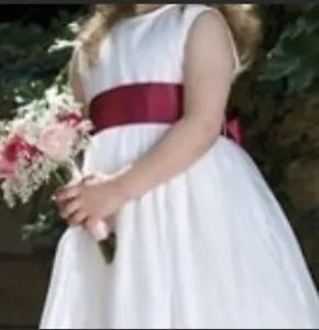 Formal Strasberg Children White Sleeveless Dress Sz 14 Yrs - Picture 1 of 10