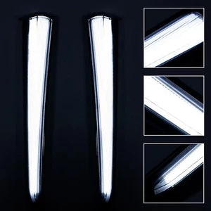 45801 LED Fang Lower Fairing Lights for Touring Road Glide 2014-2023 Chrome - Picture 1 of 11