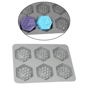 6 Mobile Bee Honeycomb Soap s DIY Handmade Baking Cake Pan s for Baking, ,Soap - Picture 1 of 7
