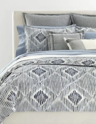 Nuevo juego de funda nórdica Ralph Lauren Home Austin Diamond 3 piezas King Foto 1 de 4