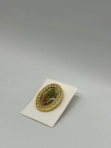 Broche Pin Nuestra Virgen Guadalupe Cristal Adornado - Imagen 1 de 8