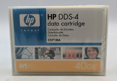 Cartucho de datos HP DDS-4 40 GB C5718A NUEVO SELLADO Foto 1 de 2
