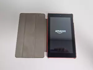 Amazon Fire Tablet 7th Generation Used 7" Screen 16GB Orange Shell - Picture 1 of 8